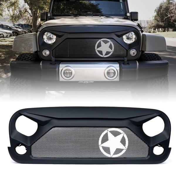 01__34493.1518549447_1024x1024_2x_fe0c94ff-a98b-4391-ba35-cd8633270963.jpg Xprite Gladiator Grille with Star Steel Mesh for 2007-2018 Jeep Wrangler JK