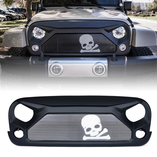 01__95447.1518548558_1024x1024_2x_6b62e4ff-078e-473a-b716-b488ded7e102.jpg Xprite Gladiator Grille with Skull Steel Mesh for 2007-2018 Jeep Wrangler