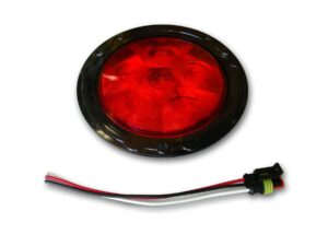 41-04-036-PSC.jpg 4 Inch 6-LED Flange Taillight W/Pigtail Each 41-04-036 Poison Spyder