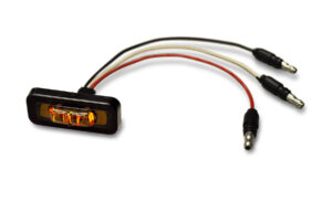 41-04-203-PSC.jpg Rectangular LED Marker/Turn Signal Lamp Amber Lens Each 41-04-203 Poison Spyder