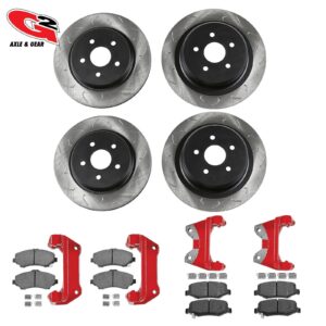 79-JKKIT-G2A_26475f1e-4c1d-4e3e-82eb-af2566d0e980.jpg G2 Axle and Gear G2 Core Bbk - Front And Rear Oversized Rotors, Caliper Brackets, And Performance Brake Pads 79-JKKIT G2 Axle and Gear