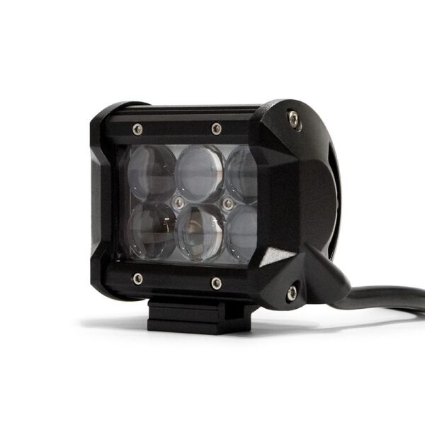 4 Inch Cube LED Light 18W Spot 3W LED Chrome DV8 Offroad