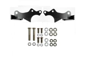 EVO-3027B-HGJF.jpg Jeep JL Protek Front Shock Relocation Brackets Black 18-Present Wrangler JL EVO Manufacturing