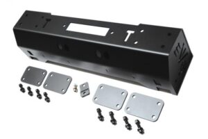 EVO-3057B-HGJF.jpg 1/4 Pounder Front Bumper for Jeep Wrangler JK JL Gladiator JT Black EVO Mfg