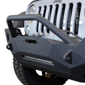 FBSHTB-18_4-HKJT.jpg Jeep JK Front Bumper w/Fog Lights FS-18 07-18 Wrangler JK Steel Mid Length DV8 Offroad