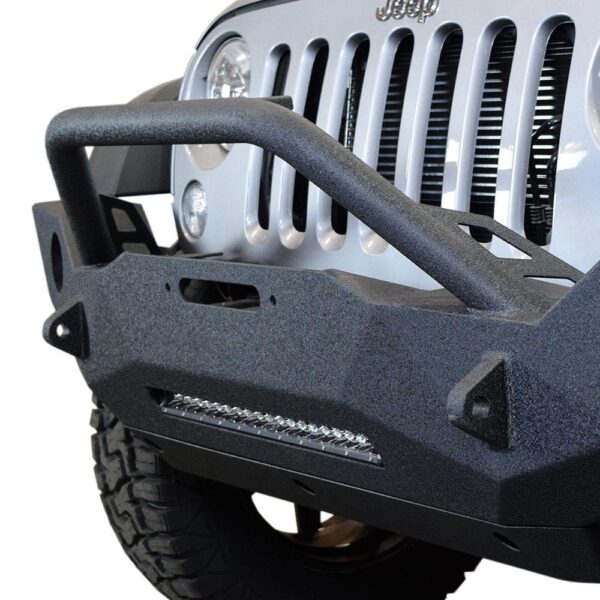 FBSHTB-18_4-HKJT.jpg Jeep JK Front Bumper w/Fog Lights FS-18 07-18 Wrangler JK Steel Mid Length DV8 Offroad